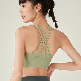 AirActive Serenity Flow Bra สปอร์ตบรา มีฟองน้ำในตัว เบาสบายเหมือนไม่ได้สวม ดีไซน์โชว์แผ่นหลัง สำหรับผู้หญิงเล่นโยคะ