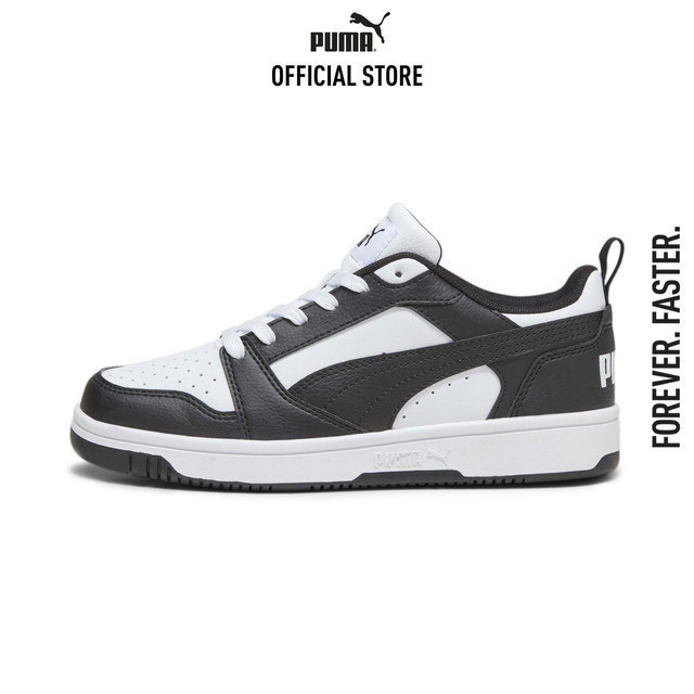 PUMA KIDS - รองเท้าผ้าใบ Rebound V6 Lo Youth สีขาว - 39383301