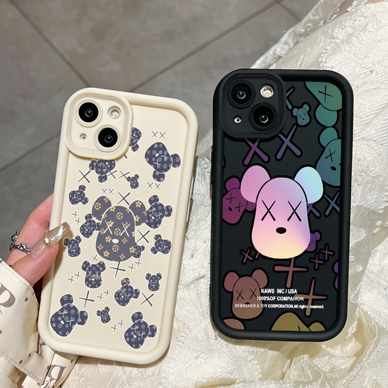 เคสสำหรับ OPPO A36 OPPO A76 OPPO A96 เคสนิ่มซิลิโคนเคสโทรศัพท์มีลายหมีทันสมัยกันกระแทก - รูปที่ 7