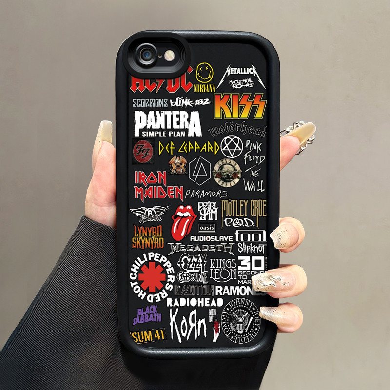 เคสสำหรับ iPhone 6 Plus 6s Plus 7 Plus 8 Plus SE 2020 เคสโทรศัพท์แบรนด์อินเทรนด์เคสป้องกันซิลิโคนออกแบบเองกรอบนิ่ม