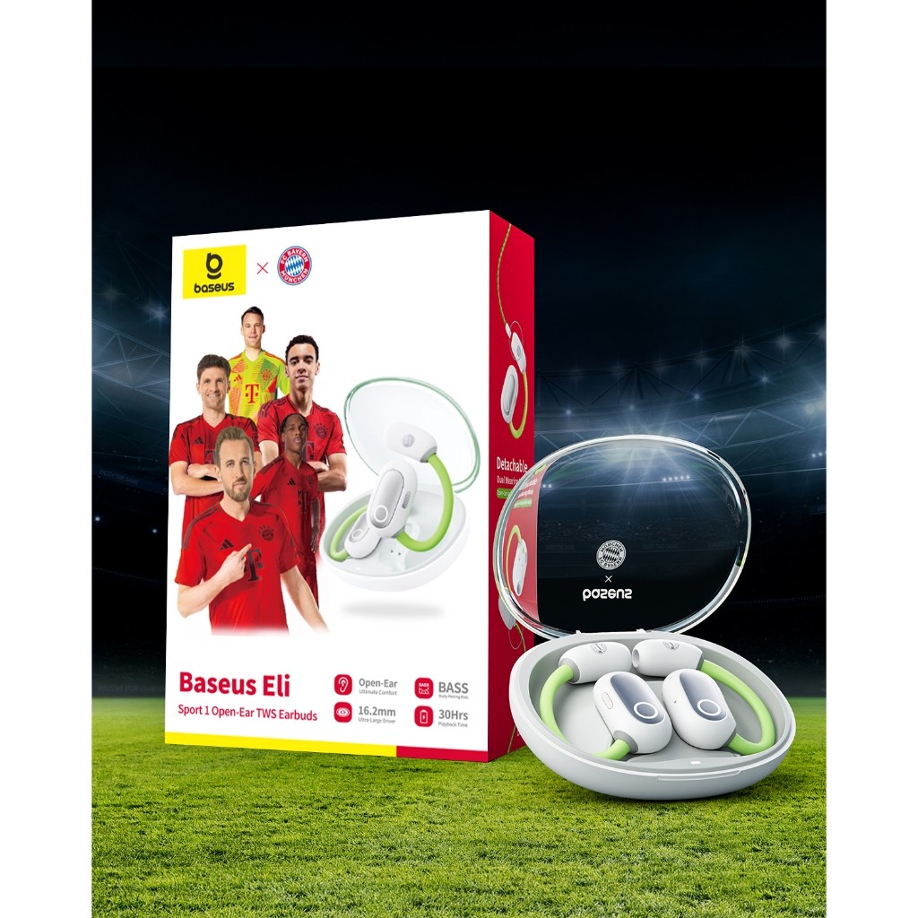 Baseus หูฟังกำลังกายไร้สาย  รุ่น Eli Sport 1 Open-Ear TWS Earbuds กำลังกาย