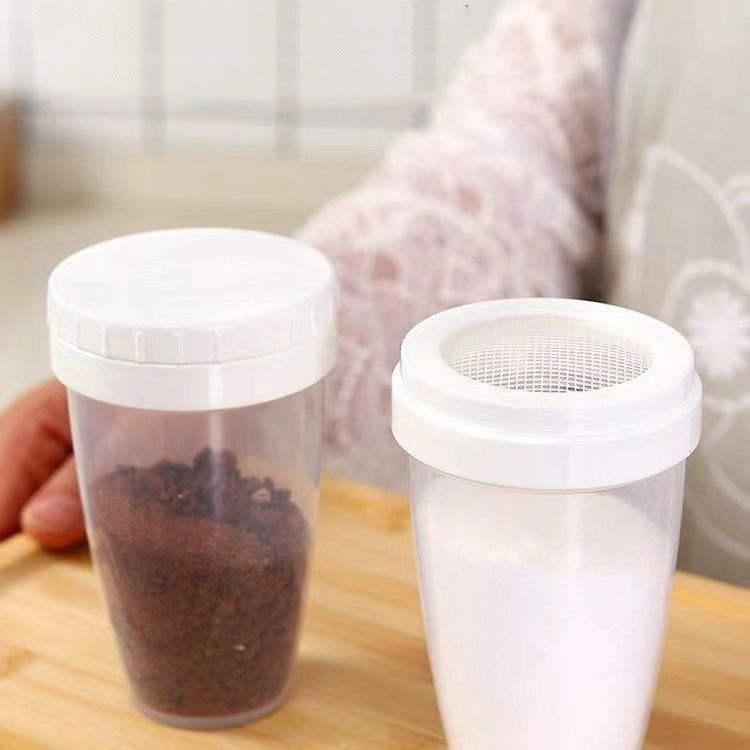 กระปุกโรยผง ที่โรยผง ขวดโรยผง ที่โรยน้ำตาลไอซ์ซิ่ง ที่โรยหน้าเค้ก ที่โรยพิซซ่า ผงโกโก้ น้ําตาลไอซิ่ง สําหรับ LRDS