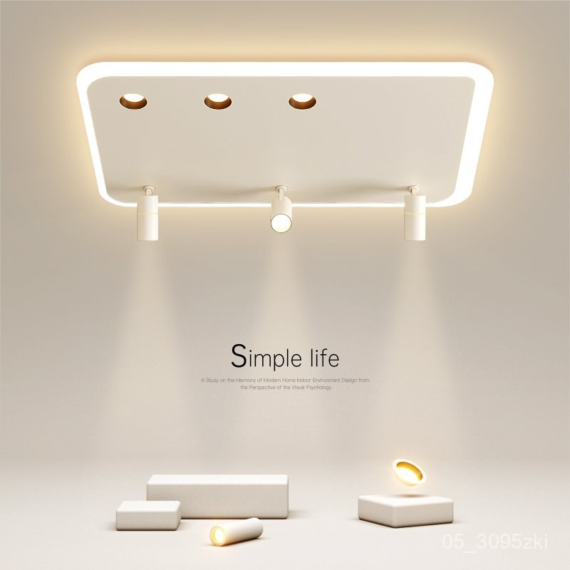 สร้างสรรค์ led ไฟห้องนั่งเล่นไม่มีไฟหลักไฟห้องนอนไฟเพดานที่เรียบง่ายและทันสมัยโคมไฟห้องศึกษาร้านอาหา