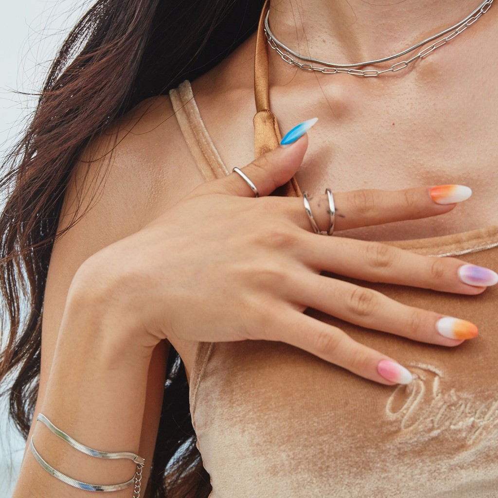 Valichain - Veola Square Ring (White Gold)