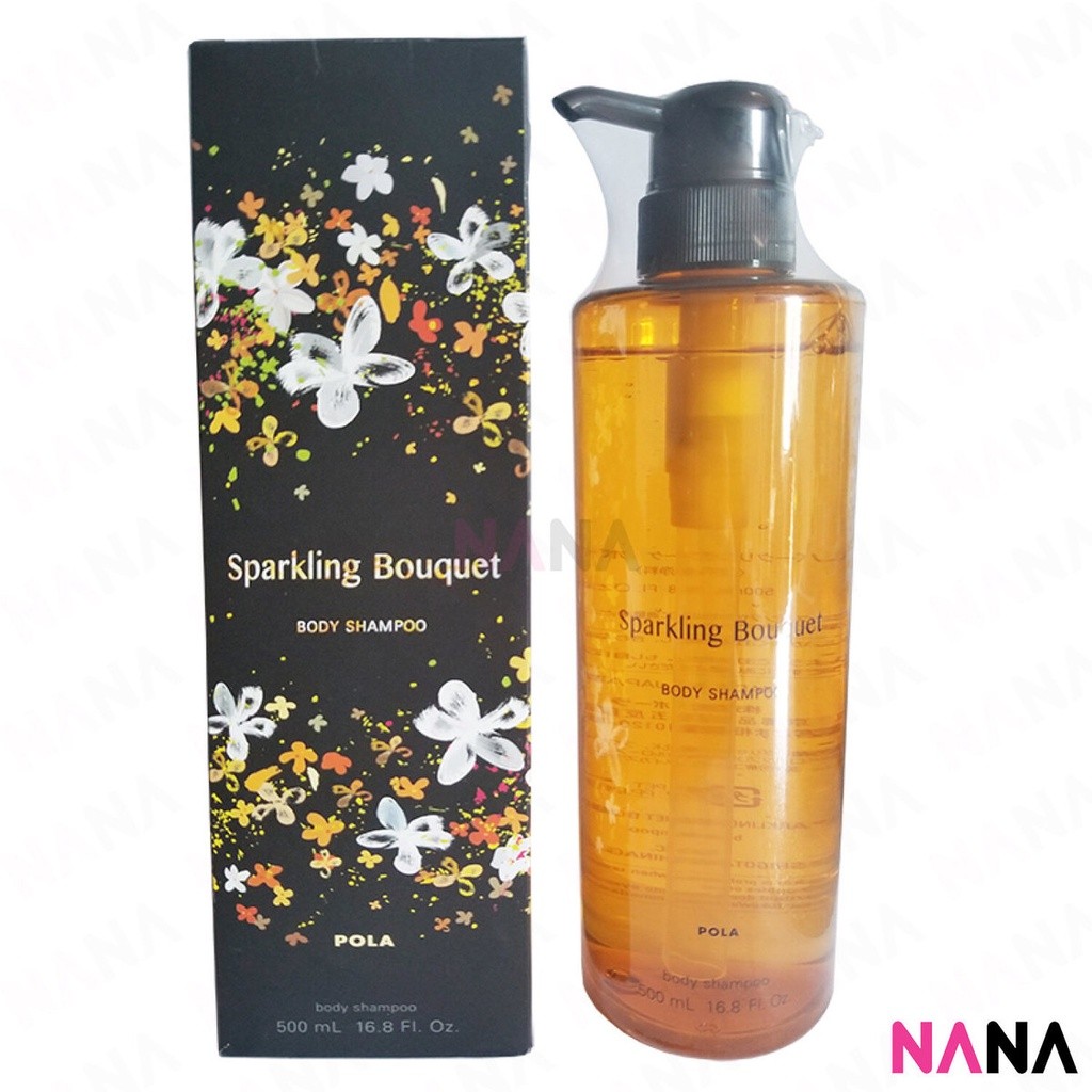 Pola Sparkling Bouquet Body Shampoo 500ml บอดี้ แชมพู กลิ่นหอม ช่วยทำให้ผิวชุ่มชื่นและอ่อนนุ่ม 500 ม