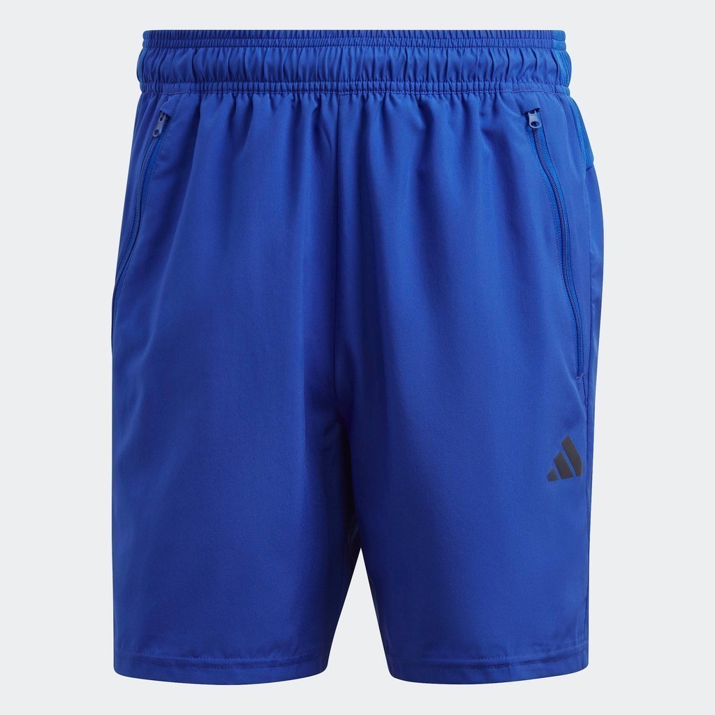 adidas Gym & Training กางเกงเทรนนิงขาสั้นผ้าทอ Train Essentials ผู้ชาย สีน้ำเงิน IC6979