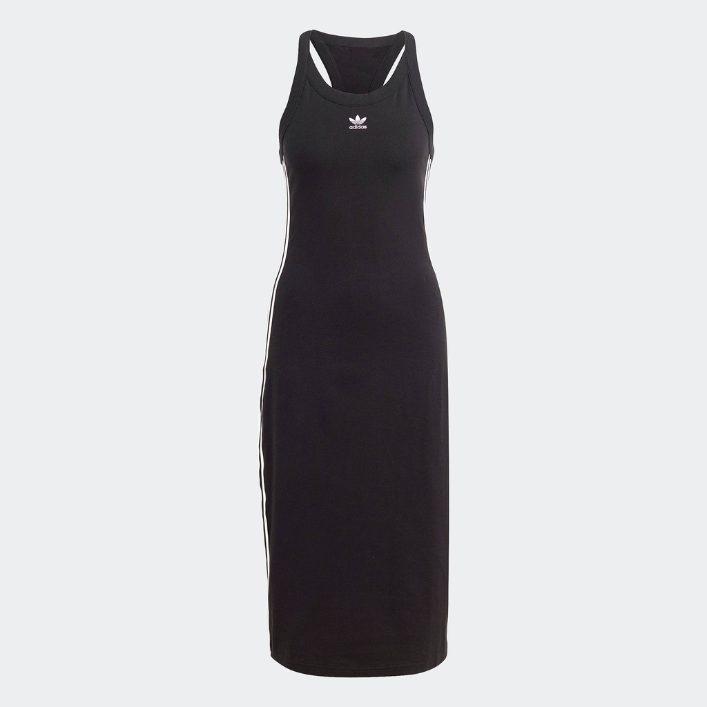 adidas Lifestyle Adicolor Classics 3-Stripes Long Tank Dress Women Black IC5503