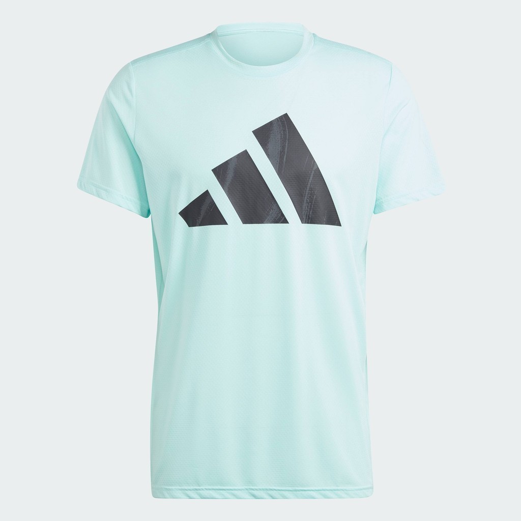 adidas วิ่ง เสื้อยืด Brand Love ผู้ชาย สีเทอร์คอยส์ IL2208