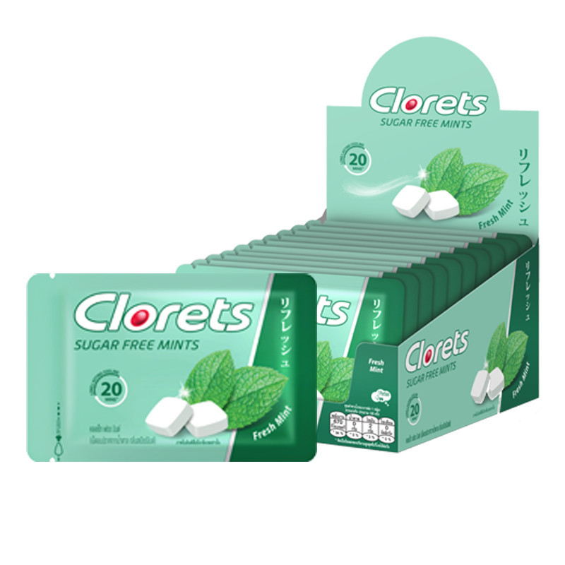 คลอเร็ท ลูกอมเฟรชมินต์ 16.8 ก. x 10 CLORETS Candy Fresh Mint 16.8 g x 10