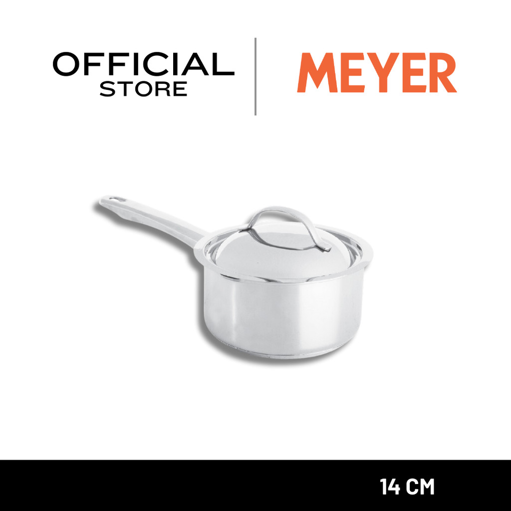 MEYER BELLA CLASSICO Stainless Steel 14cm / 0.9L Saucepan หม้อด้ามสแตนเลส สตีล พร้อมฝา (73284-T)