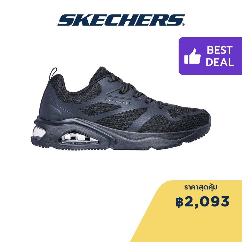 Skechers สเก็ตเชอร์ส รองเท้าผู้ชาย Men Tres-Air Uno Street Shoes - 183073-BBK - Air-Cooled Memory Foam