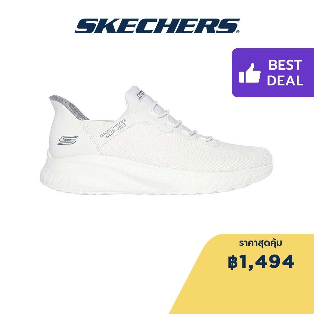Skechers สเก็ตเชอร์ส รองเท้าลำลองผู้ชาย Men Slip-ins BOBS Sport Squad Chaos Daily Hype Casual Shoes - 118300-OFWT