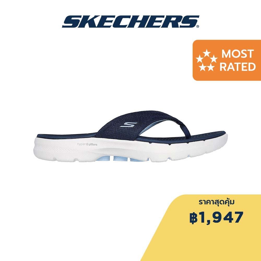 Skechers สเก็ตเชอร์ส รองเท้าแตะผู้หญิง Women On-The-GO GOwalk 6 Focus Walking Sandals - 140999-NVY