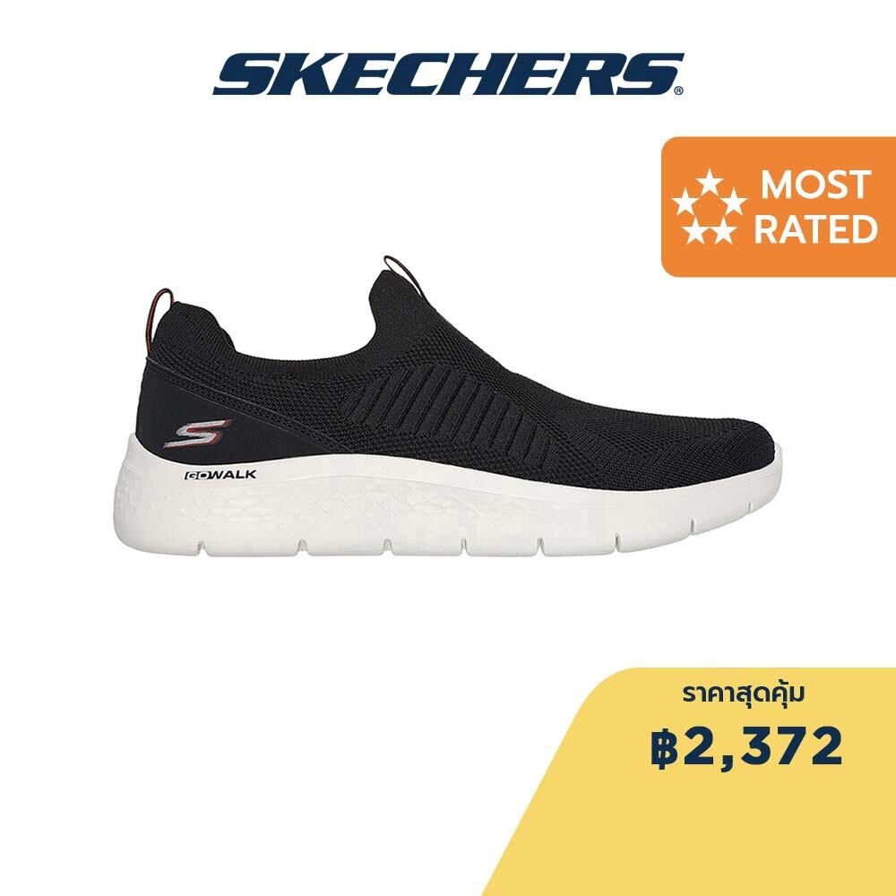 Skechers สเก็ตเชอร์ส รองเท้าผู้ชาย Men GOwalk Flex Peerless Walking Shoes - 216506-BKW Air Cooled Goga Mat