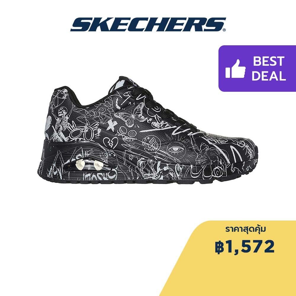 Skechers สเก็ตเชอร์ส รองเท้าผู้หญิง Women Vexx Process Sketch Shoes - 177972-BKW Air-Cooled Memory Foam Skech-Air