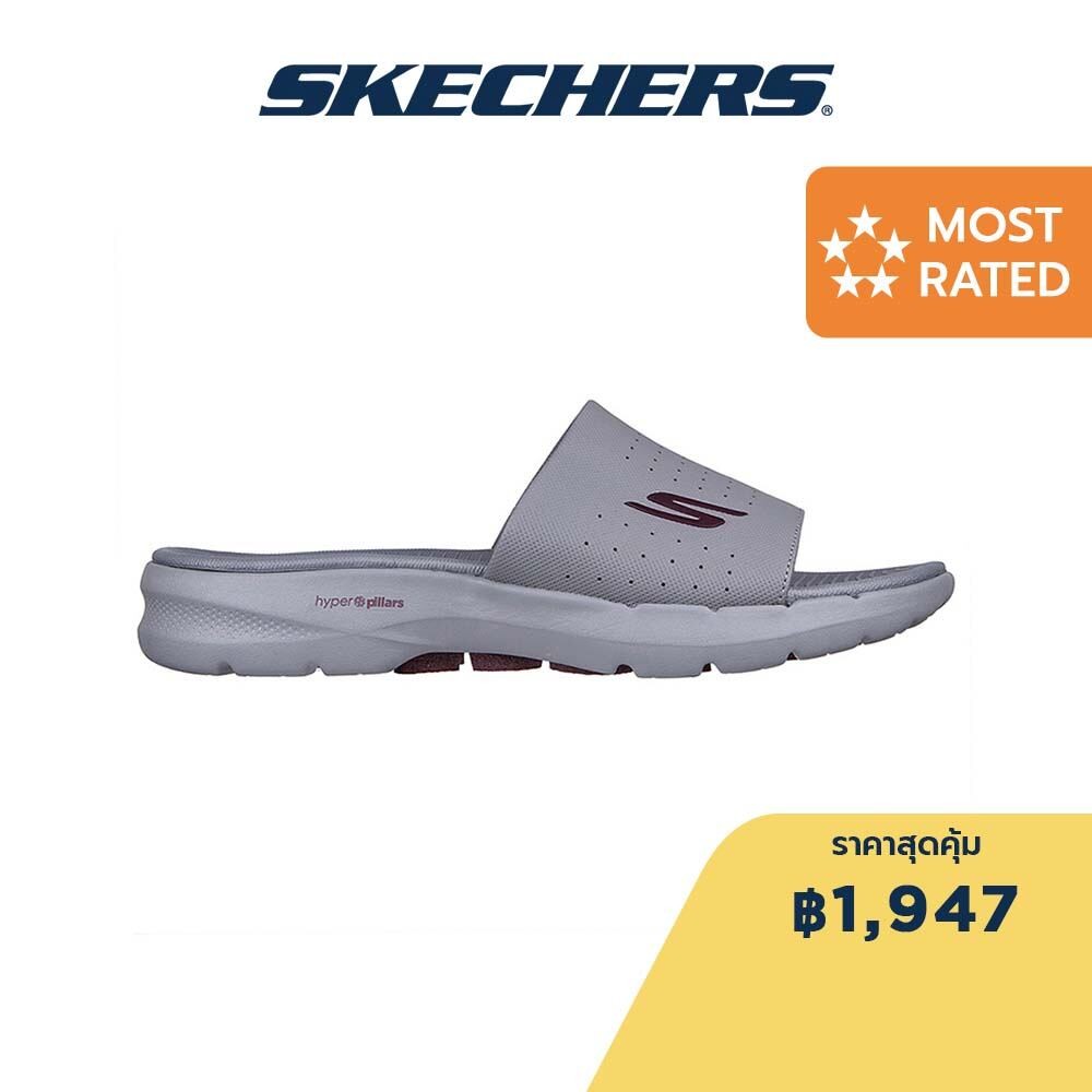 Skechers สเก็ตเชอร์ส รองเท้าแตะผู้ชาย Men On-The-GO GOwalk 6 Jetty Walking Sandals - 229128-GYBU