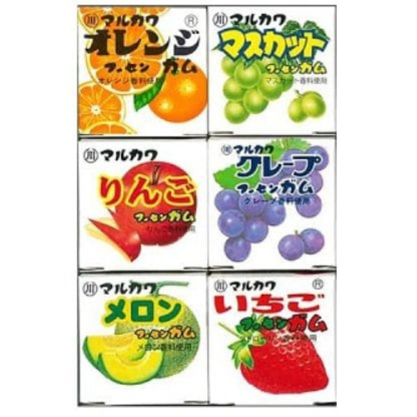 Marukawa Fruit 6 Marble Gum 4pcs x 6 Six different fruit flavored fusen gum packs.Six different fru 