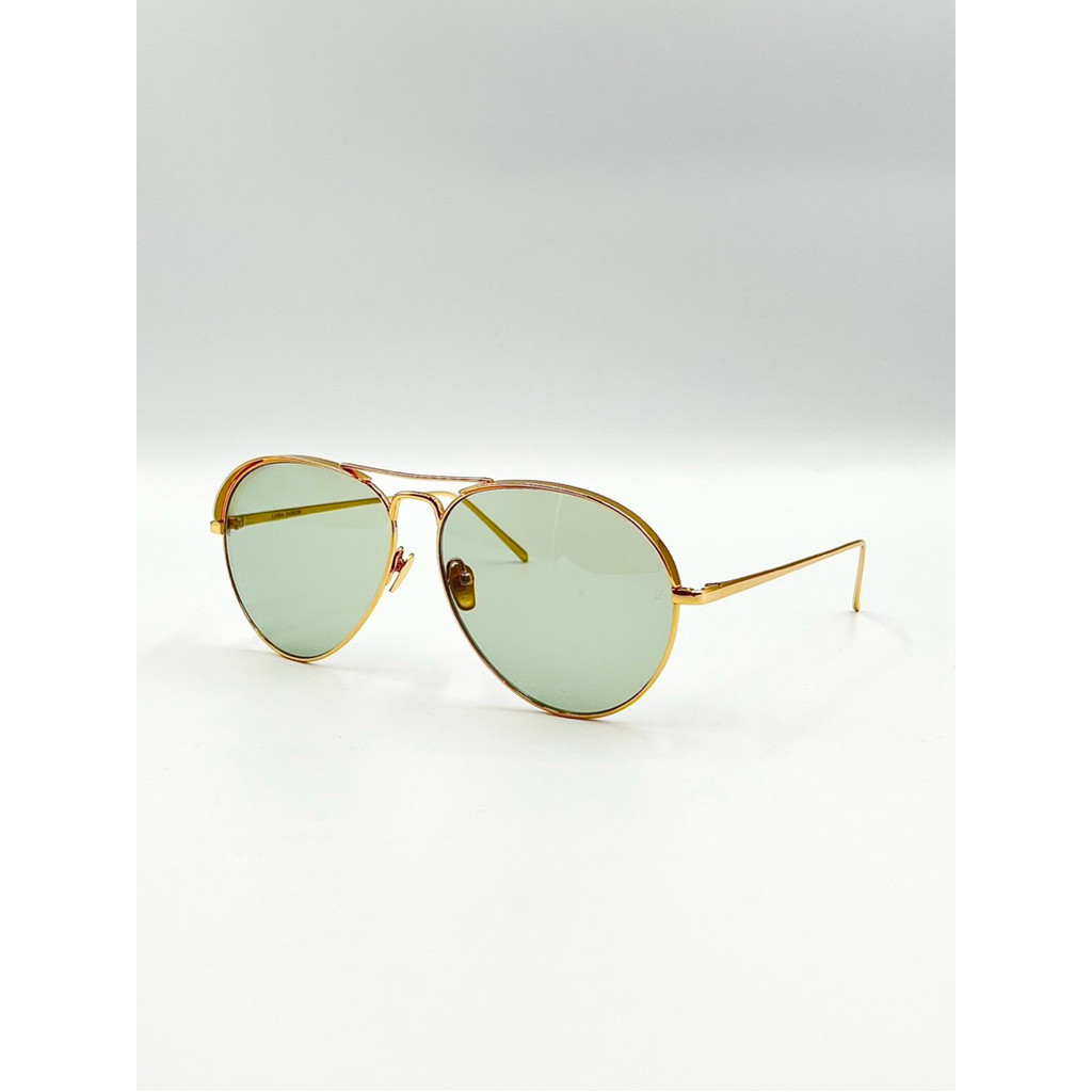 [GlassesMania] Linda Farrow 22K Gold sunglasses 💯% Authentic แว่นกันแดดรุ่น LFL/694/5 ชุบด้วยทองคำ 1