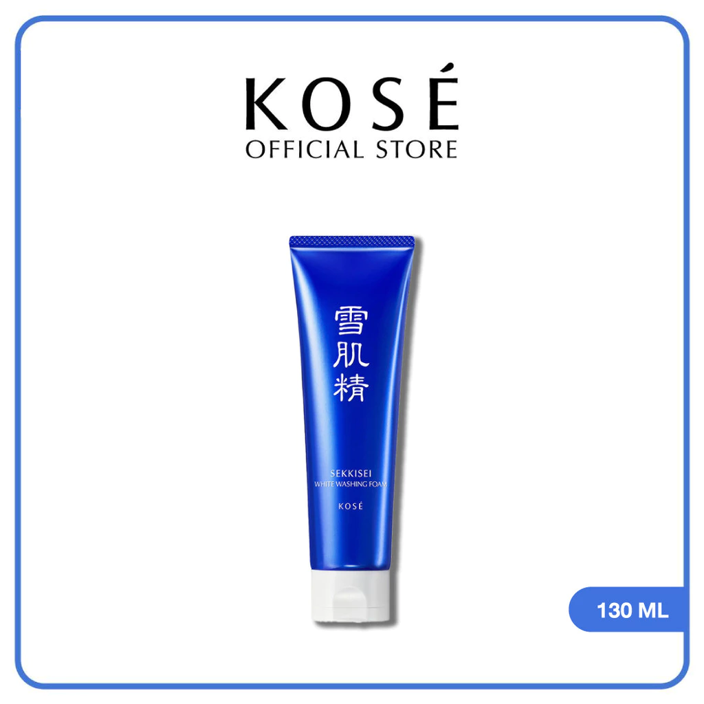 KOSÉ SEKKISEI White Washing Foam 130 Ml โคเซ่ เซกิเซ ไวท์ วอชชิ่งโฟม 130 กรัม ผลิตภัณฑ์โฟมล้างหน้าเพื่อผิวกระจ่างใส