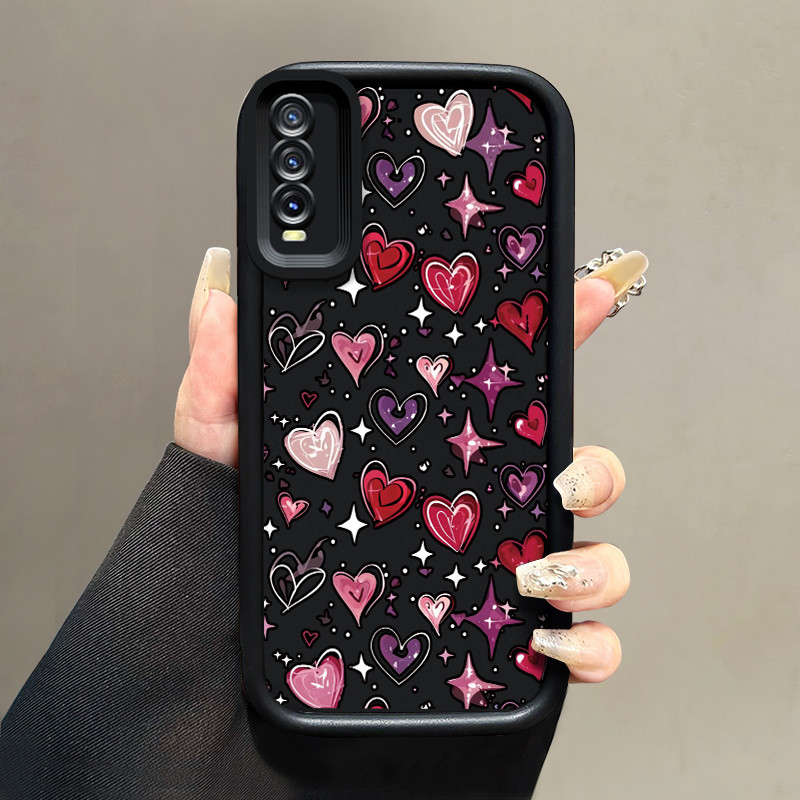เคสสำหรับ VIVO Y20 Y20s Y20i Y20T Y12s Y12a Y30G Y11s เคสป้องกันการกระแทกเคสซิลิโคนซิลิโคนโทรศัพท์รักใหม่