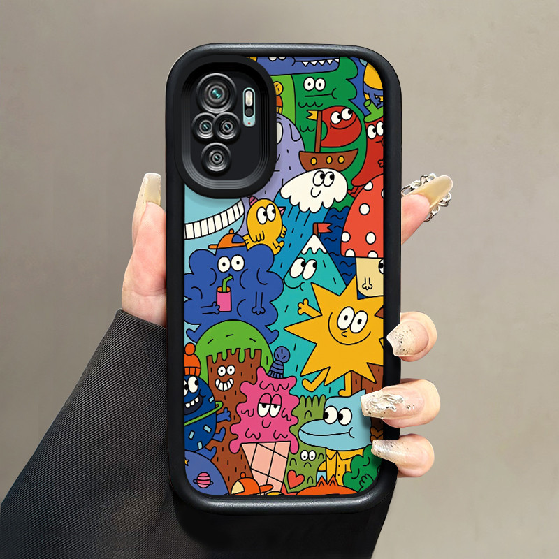 เคสสำหรับ Xiaomi Redmi Note 10 Redmi Note 10s Redmi Note 10 Pro POCO M5s เคสโทรศัพท์รูปการ์ตูน