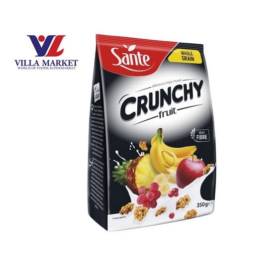 Sante Crunchy Fruit Oat Flakes 350g ธัญพืช ธัญพืชรวม อาหารเช้า