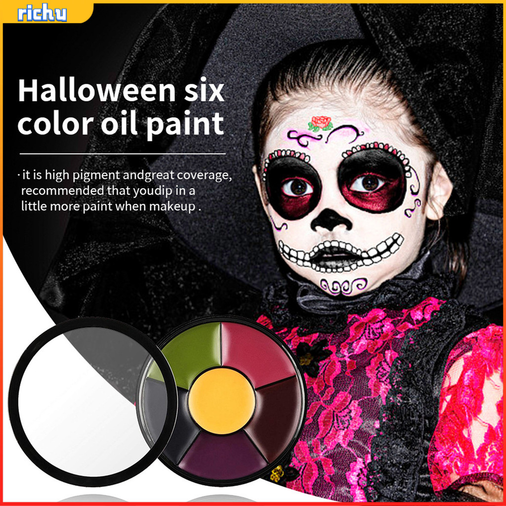 Tf* สีเพ้นท์ร่างกาย ล้างทําความสะอาดได้ 6 สี สําหรับปาร์ตี้ฮาโลวีน คอสเพลย์ แต่งหน้า สําหรับผู้ซื้อเอเชียตะวันออกเฉียงใต้