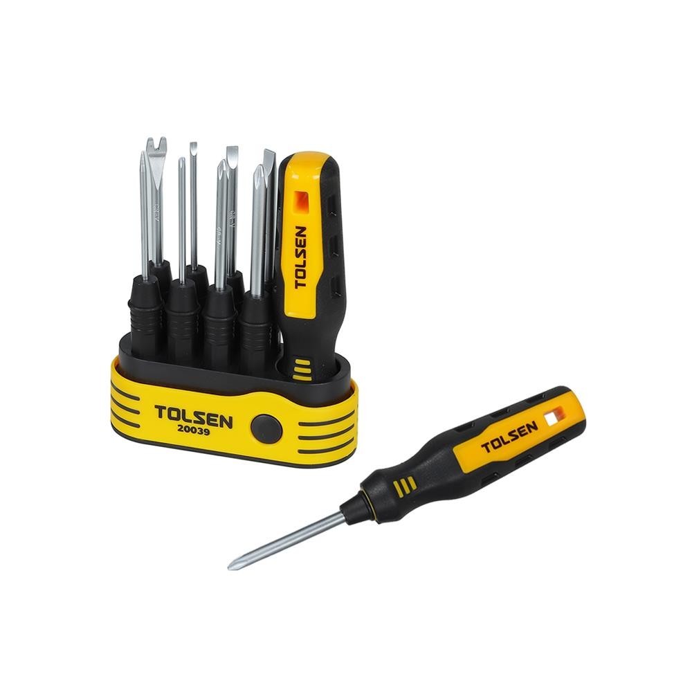 TOLSEN ไขควงอเนกประสงค์ TOLSEN 9 ชิ้น/ชุด เครื่องมือช่าง ไขควง SCREWDRIVER SET TOLSEN 9 EA/SET 
ผลิต