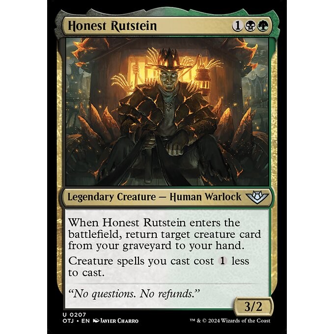 [Outlaws of Thunder Junction] - [OTJ] - (U) -[Honest Rutstein] -  [2024]
