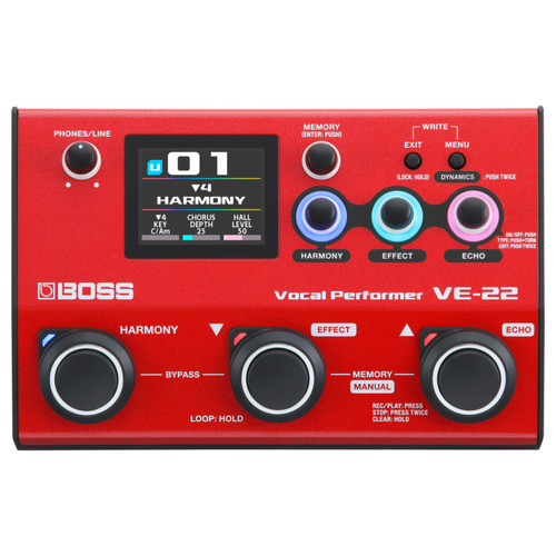 Boss VE-22 Vocal Performer Effects Pedal
