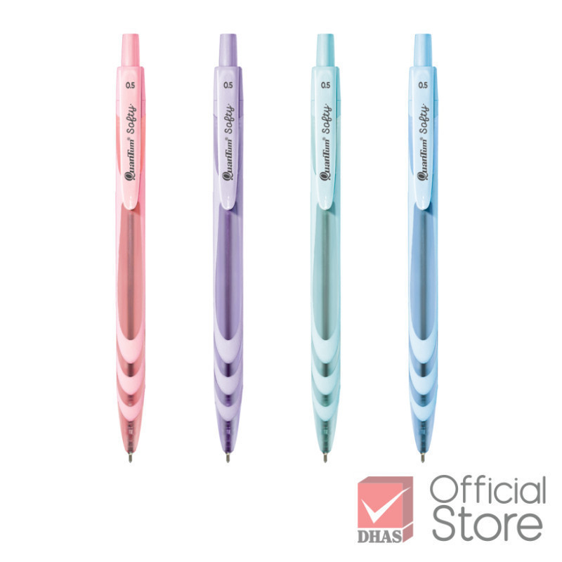 Quantum ปากกา ปากกาลูกลื่น เจลลูลอยด์ ซอฟท์ตี้ 0.5 คละสี จำนวน 1 ด้าม