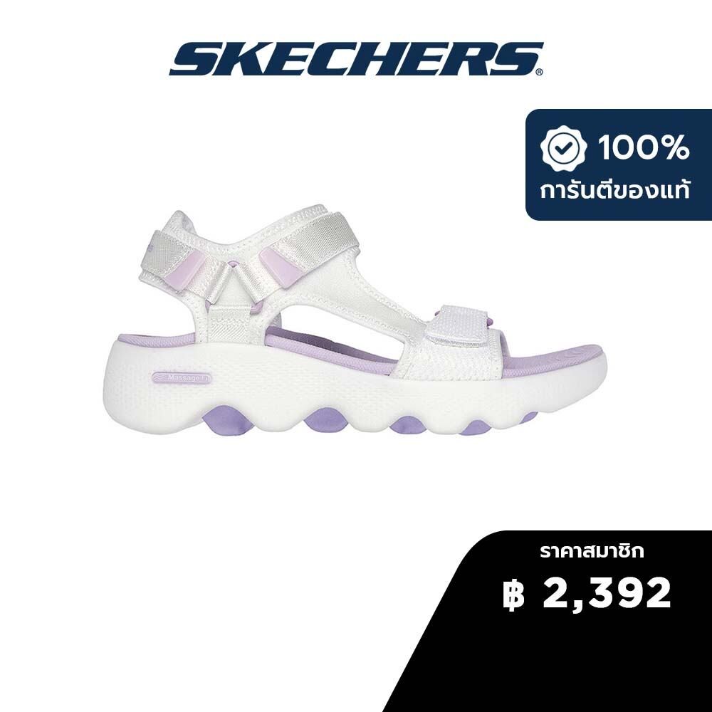 Skechers สเก็ตเชอร์ส รองเท้าแตะผู้หญิง Women GOwalk Massage Fit Sandal On-the-GO Sandals Shoes - 140653-WLV