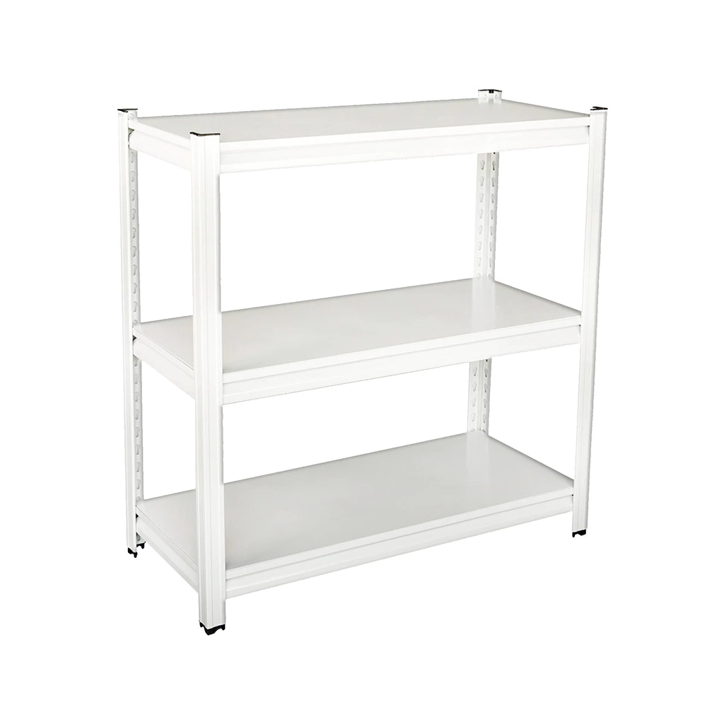 KASSA HOME ชั้นวางของอเนกประสงค์พื้นเหล็ก 3 ชั้น Rocco รุ่น MTR-30WH ขนาด 90 x 40 x 91.5 ซม. สีขาว