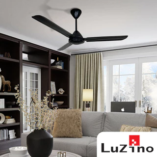 LUZINO พัดลมเพดานเหล็ก รุ่น TW-348-BK-WC ขนาด 48 นิ้ว สีดำ
