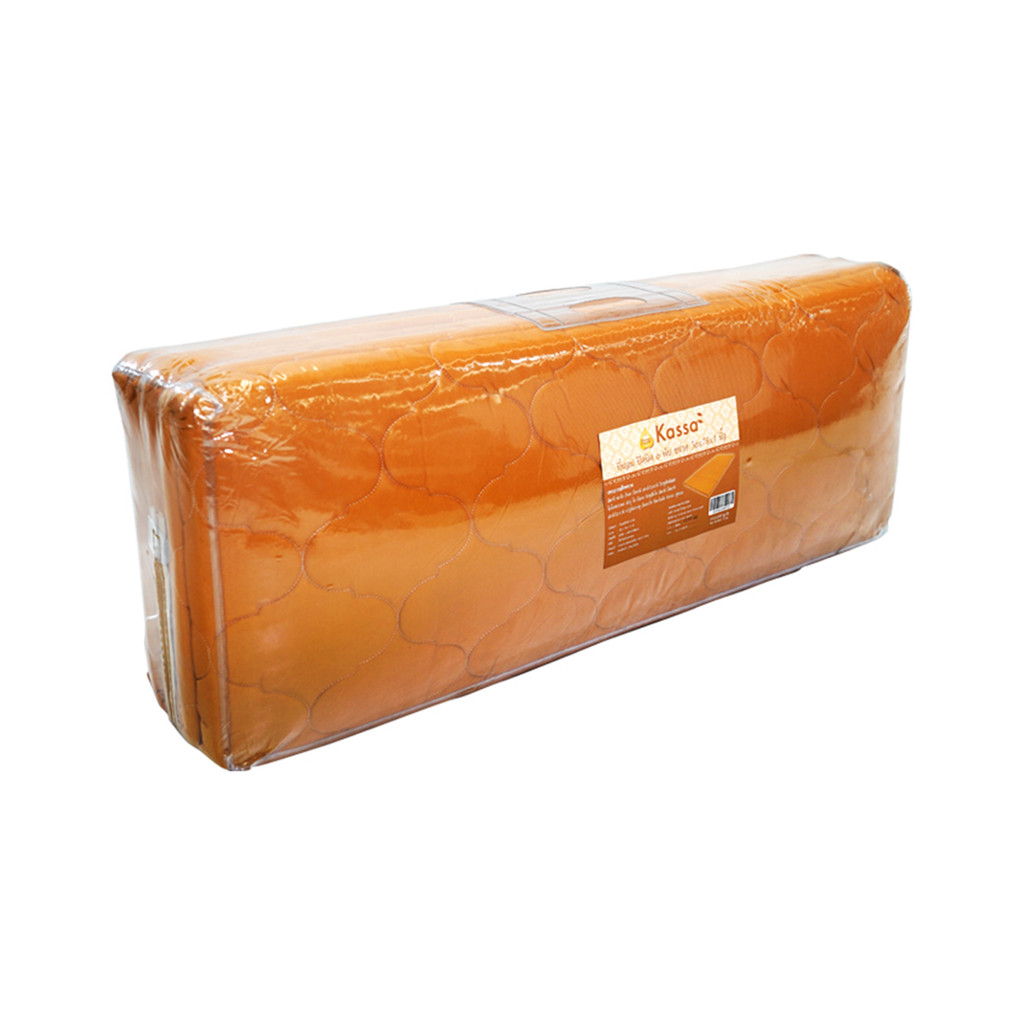 KASSA HOME ที่นอนปิกนิคพระ ใยสังเคราะห์ ขนาด 6 พับ 3 ฟุต สีเหลือง