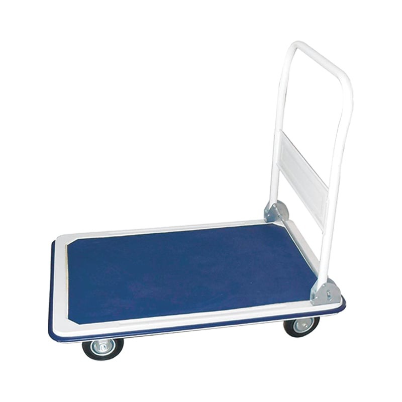 รถเข็นท้องแบนพื้นเหล็ก 4 ล้อด้ามจับพับเก็บได้ GIANT KINGKONG รุ่น TT0150CA ขนาด 150 กก. สีน้ำเงิน