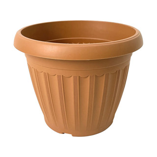 FONTE กระถางพลาสติกทรงกลม รุ่น KD2007T ขนาด 12.5 นิ้ว สีน้ำต…