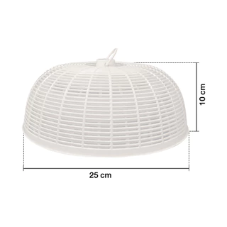 KASSA HOME ฝาชีพลาสติกทรงเบอร์ 30 รุ่น VCP-RS30 ขนาด 25 x 25 x 10 ซม. สีขาว