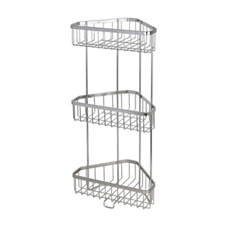 KASSA ตะแกรงวางของเข้ามุม 3 ชั้น รุ่น KS-424 สีสเตนเลส