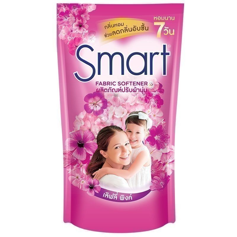 สมาร์ทน้ำยาปรับผ้านุ่มกลิ่นเลิฟลี่พิงค์สีชมพู 450มล. [8851989040882]