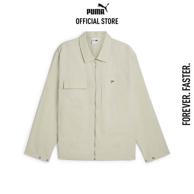 PUMA PRIME/SELECT - เสื้อเชิ้ตทรงหลวมผู้ชาย DOWNTOWN สีเบจ 62675268
