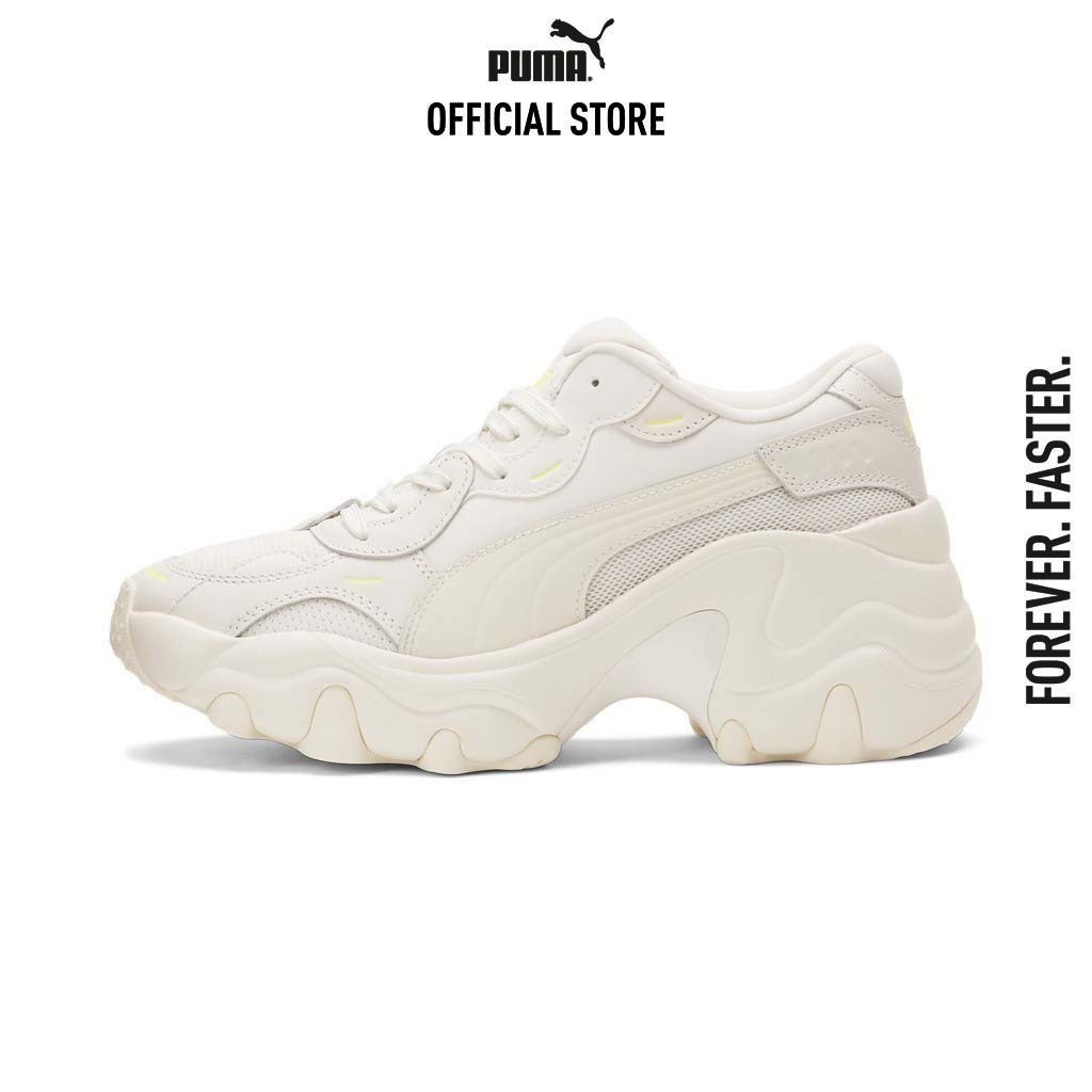 PUMA EVOLUTION - รองเท้าผ้าใบผู้หญิง Pulsar Wedge Tonal สีเทา - 37482202