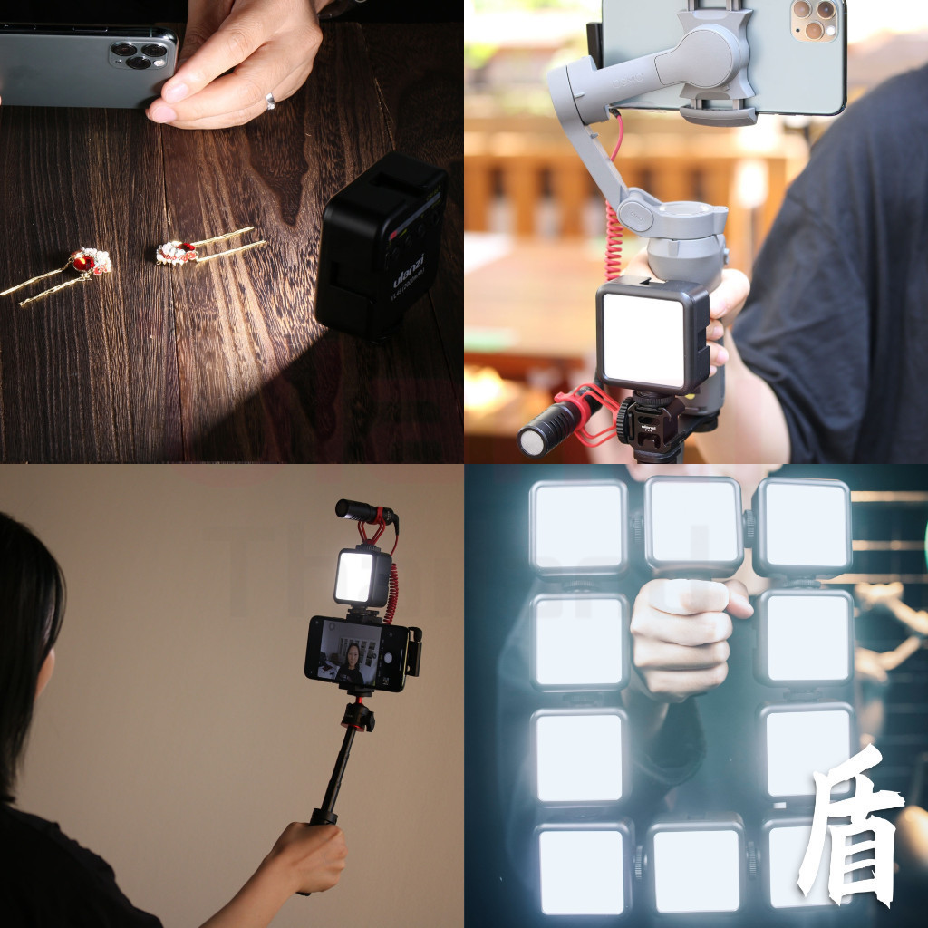 Ulanzi VL49 Rechargeable Mini LED Light ไฟติดหัวกล้อง แบบปรับแสง ขาว-ส้ม ได้ ต่อใช้รวมกันได้หลายตัว
