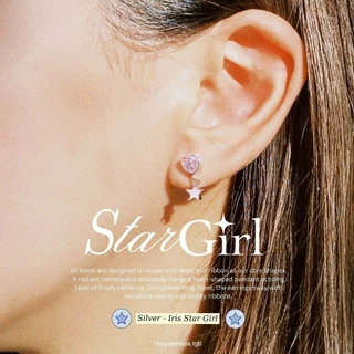 ต่างหู Star Girl Earrings ก้านเงินแท้ S925 Stargirl - The Green Box