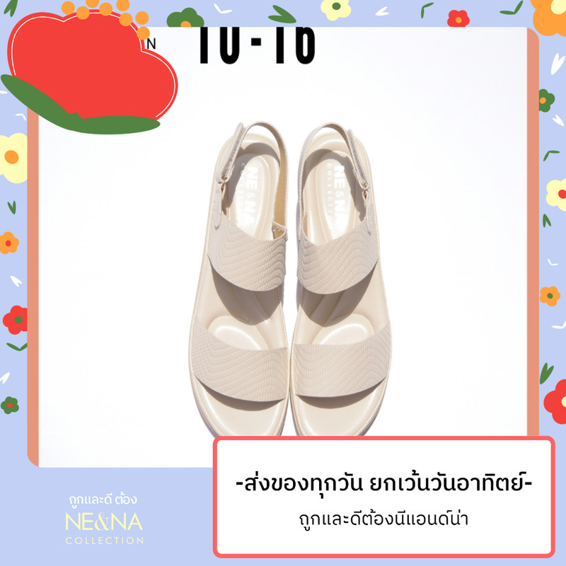 รองเท้าเเฟชั่นผู้หญิงเเบบรัดส้นเท้า No. 10-16 NE&NA Collection Shoes