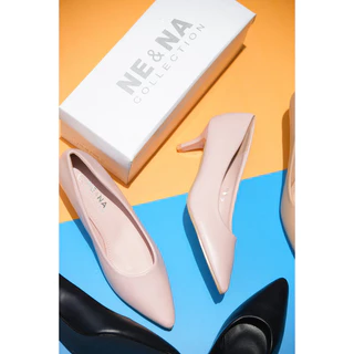 รองเท้าเเฟชั่นผู้หญิงเเบบคัชชูส้นปานกลาง No. 10-8 NE&NA Collection Shoes