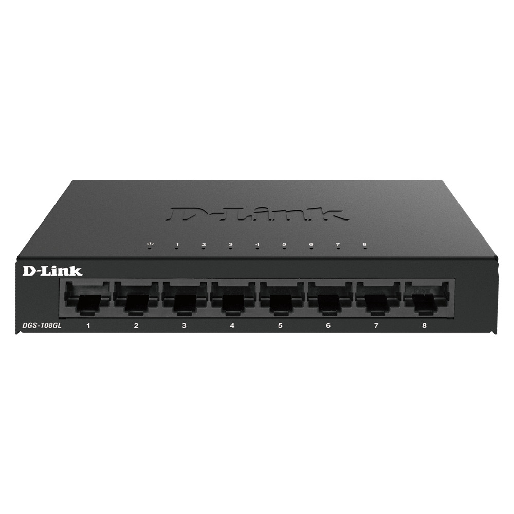 D-Link 8 Port Gigabit Metal Unmanaged Desktop Switch DGS-108GL (NW1-000349)