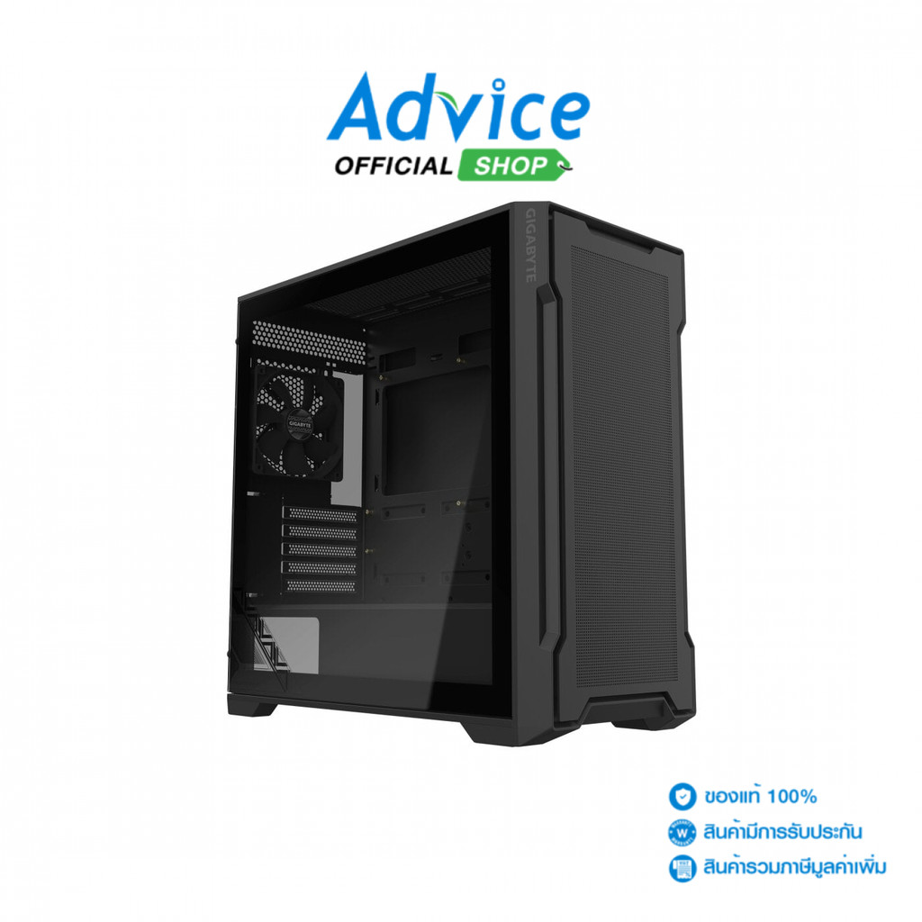 GIGABYTE mATX CASE (NP) C102 GLASS BLACK - A0165244