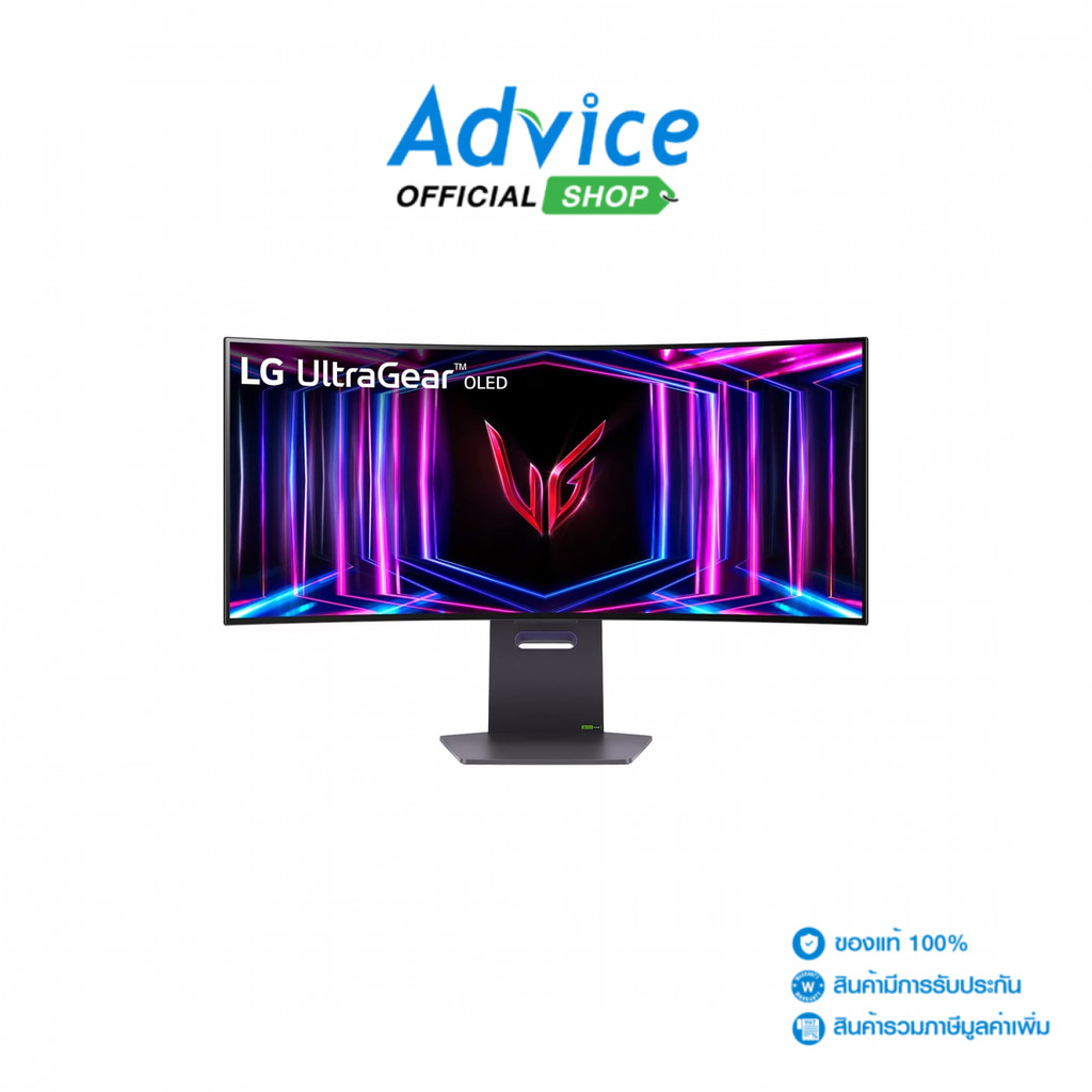LG MONITOR (จอคอม) 34'' 34GS95QE-B (OLED, HDMI, DP) CURVE 2K 240Hz - A0164176