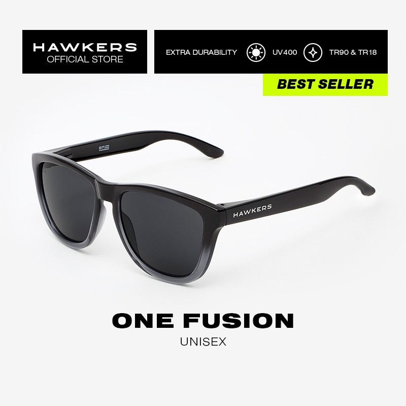 HAWKERS Dark Oneแว่นกันแดด สปอร์ต Polarized UV400 Unisex [ของแท้]